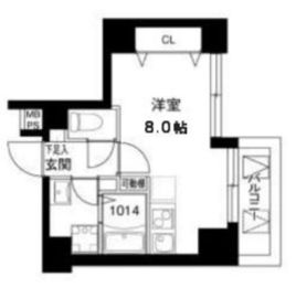 レオーネ川崎 401 間取り図