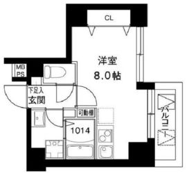 レオーネ川崎 501 間取り図