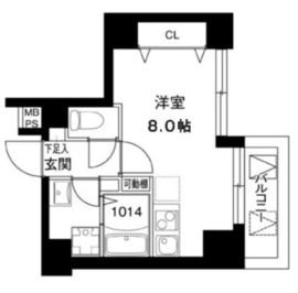 レオーネ川崎 601 間取り図