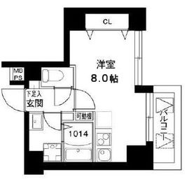 レオーネ川崎 702 間取り図