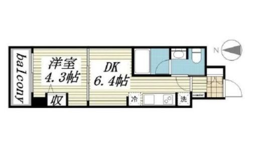 CREAL門前仲町Ⅱ(クリアル門前仲町Ⅱ) 403 間取り図