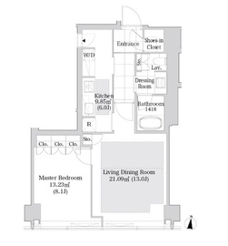 ラ・トゥール渋谷 1809 間取り図