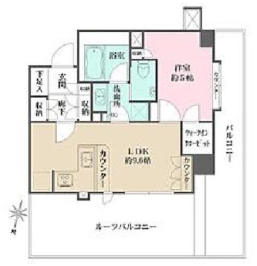 グランスイート桜新町 4階 間取り図