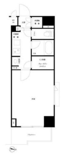 ルーブル市ヶ谷 1階 間取り図