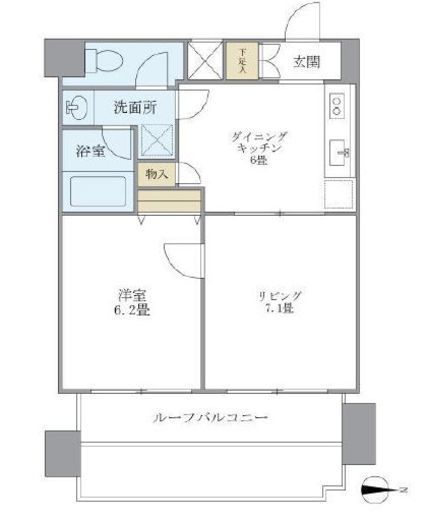北品川アパートメント 802 間取り図
