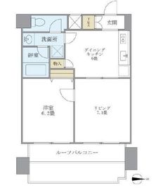 北品川アパートメント 802 間取り図