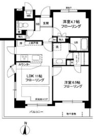 エフィーナ南麻布 5階 間取り図