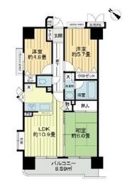 ライオンズプラザ赤羽 4階 間取り図