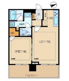 シティタワー新宿 18階 間取り図