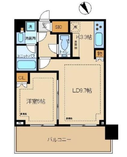 シティタワー新宿 25階 間取り図