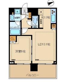 シティタワー新宿 21階 間取り図