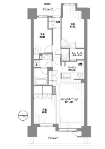東京ビューマークス 10階 間取り図