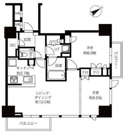 東京ベイシティタワー 28階 間取り図