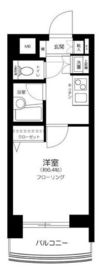 パレステュディオ中目黒 8階 間取り図