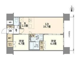 パレステージ秋葉原 6階 間取り図