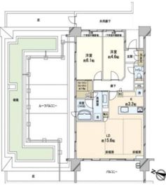 パークホームズ桜新町 7階 間取り図