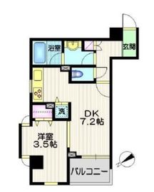 デュオ・スカーラ品川大井町 2階 間取り図