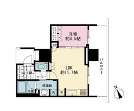ブランズタワー芝浦 10階 間取り図