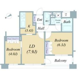 クリオ蔵前壱番館 12階 間取り図