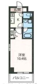 エスティメゾン秋葉原 1107 間取り図