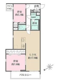 SILVERADO SHIBASAKI-CHO (シルバラード柴崎町) 101 間取り図