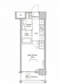 プラウドフラット戸越公園 204 間取り図