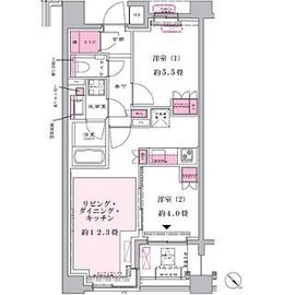 リビオ新宿御苑 3階 間取り図