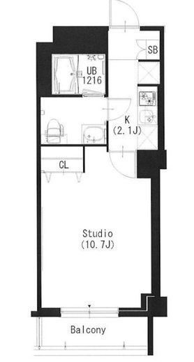 エスティメゾン高円寺 112 間取り図