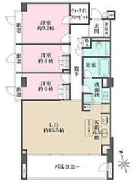 パークハウス等々力 1階 間取り図