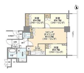 テラス東陽町ネクスタワー 8階 間取り図