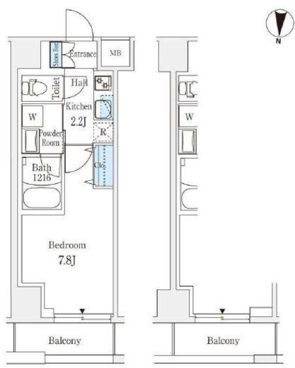 ラティエラ練馬 308 間取り図