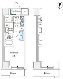 ラティエラ練馬 308 間取り図