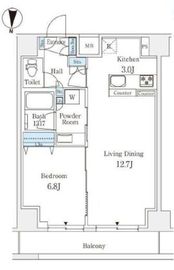 ラティエラ練馬 1304 間取り図