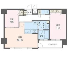 リーフコンフォート赤羽 1103 間取り図