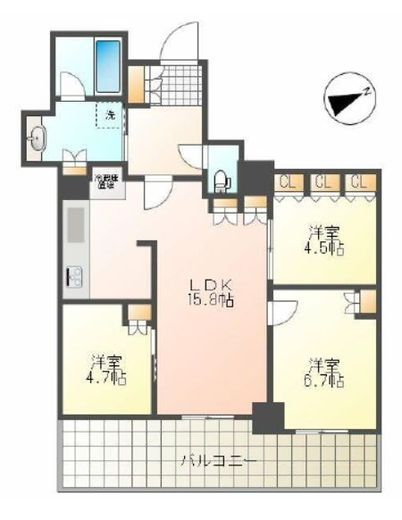 テラス東陽町ネクスタワー 21階 間取り図