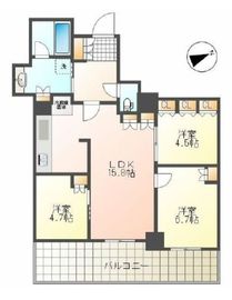 テラス東陽町ネクスタワー 21階 間取り図