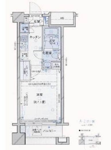 パレステュディオ神楽坂シティタワー 2階 間取り図