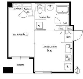 エルヴィータ代々木 303 間取り図