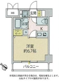 ドルチェ月島弐番館 6階 間取り図