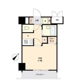 ドルチェ月島弐番館 5階 間取り図