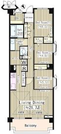 レジデンスFFM雪谷 204 間取り図