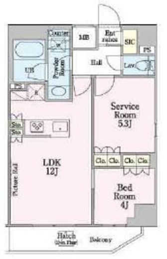 N'sパークレジデンス森下 406 間取り図