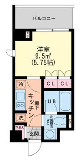 エスティメゾン新中野 301 間取り図