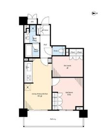 フルーヴ押上 402 間取り図