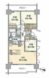 ザ・パークハウス中野弥生町テラス 9階 間取り図