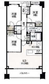 グランスイート不動前シティテラス 1階 間取り図