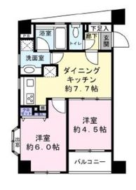 デュオ・スカーラ品川大井町 4階 間取り図