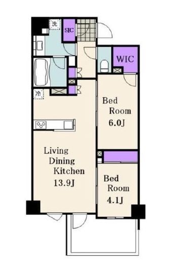 クレヴィア西馬込 2階 間取り図