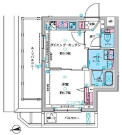 ガリシア旗の台 4階 間取り図