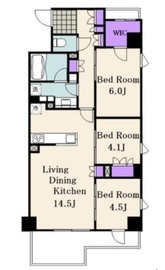 クレヴィア西馬込 3階 間取り図